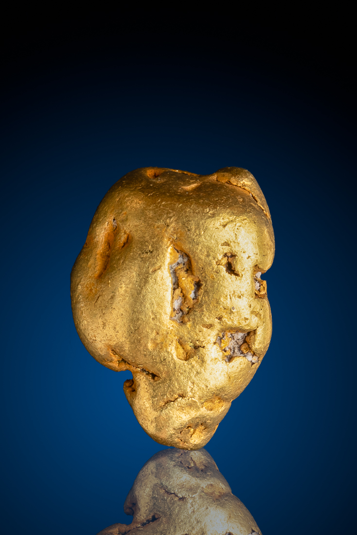 (image for) Rare Beautiful Chunky Natural Gold Nugget - American River, CA - 11.99 grams